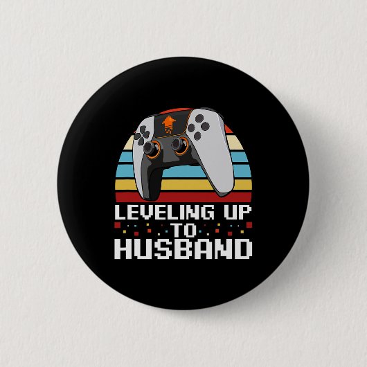 Mannen Bruidegom Hen Nacht Hen Feest Ronde Button 5,7 Cm (Voorkant)
