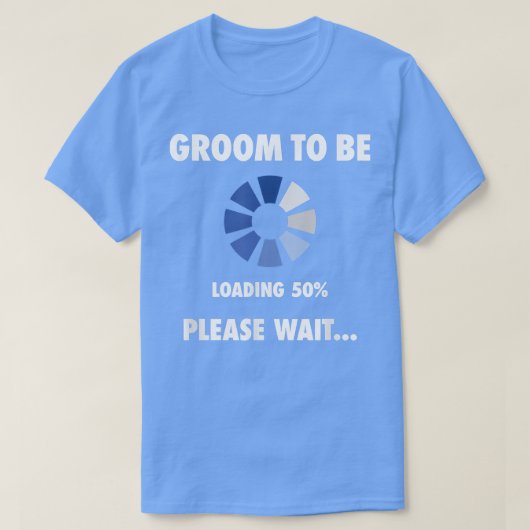 Mannen bruidegom om de grappige pre-bruiloft te la t-shirt (Design voorkant)