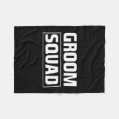 Mannen bruidegom squad bruidsjonkers team groep vr fleece deken (Voorkant (Horizontaal))