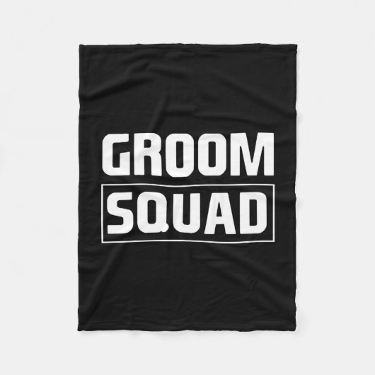 Mannen bruidegom squad bruidsjonkers team groep vr fleece deken (Voorkant)