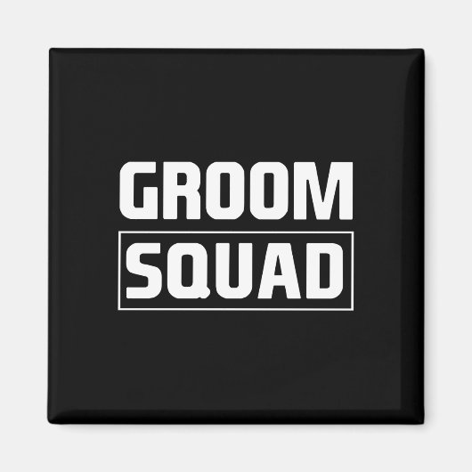 Mannen bruidegom squad bruidsjonkers team groep vr magneet (Voorkant)