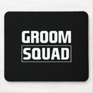 Mannen bruidegom squad bruidsjonkers team groep vr muismat