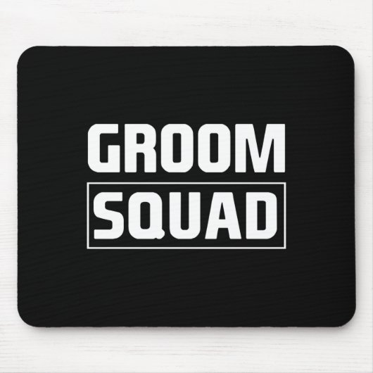 Mannen bruidegom squad bruidsjonkers team groep vr muismat (Voorkant)