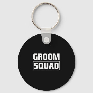 Mannen bruidegom squad bruidsjonkers team groep vr sleutelhanger
