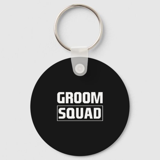 Mannen bruidegom squad bruidsjonkers team groep vr sleutelhanger (Voorkant)