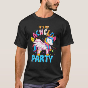 Mannen Bruidegom Vrijgezellenfeest Eenhoorn Trouwe T-shirt