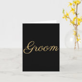 Mannen bruideweddenschappen, Gold Script, Matching Kaart (Gele Bloem)