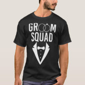 Mannen Bruidsjonkers Trouwen Bruidegom Squad Bruid T-shirt (Voorkant)