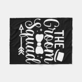 Mannen Bruiloft Feest Bruidsjonkers De Bruidegom S Fleece Deken (Voorkant (Horizontaal))