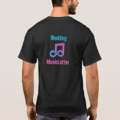 Mannen Bruiloft MuziekLetter T-shirt (Achterkant)