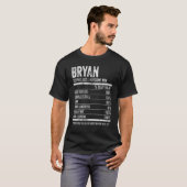 Mannen Bryan Nutrition Gepersonaliseerde Naam Fa T-shirt (Voorkant volledig)
