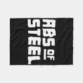 Mannen buisjes van staalfitness - werkuitbouw fleece deken (Voorkant (Horizontaal))