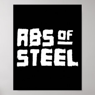 Mannen buisjes van staalfitness - werkuitbouw poster