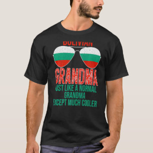 Mannen Bulgaarse grootmoeder Bulgarije vlag Zonneb T-shirt