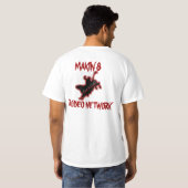 Mannen Bull rider T-shirt (Achterkant volledig)