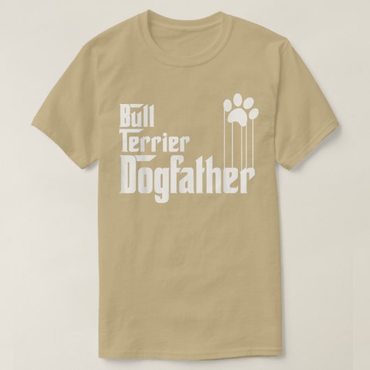 Mannen Bull Terrier Dog Dad  T-shirt (Design voorkant)