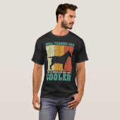 Mannen  bull terrier zoals een gewone vader t-shirt (Voorkant volledig)