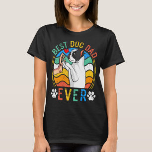 Mannen Bulldog Best Dog Dad Oog Dog 1 T-shirt