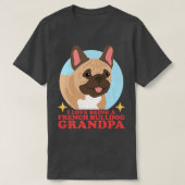 Mannen Bulldog Grandpa Dog Owner French Bull T-shirt (Design voorkant)