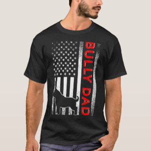 Mannen bully of pitbull hond vader Amerikaanse vl T-shirt