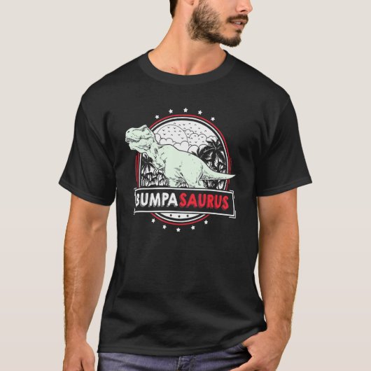 Mannen Bumpa Idee van kleinkinderen Mannen Trex Bu T-shirt (Voorkant)