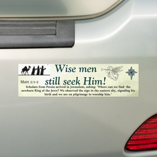 Mannen Bumpersticker (Op auto)