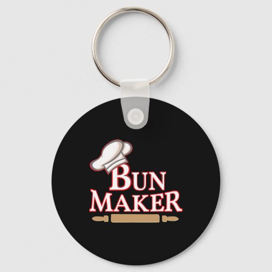Mannen Bun Maker Halloween Couple Kostuums Sleutelhanger (Voorkant)