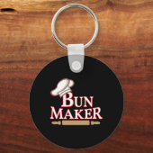 Mannen Bun Maker Halloween Couple Kostuums Sleutelhanger (Voorkant)