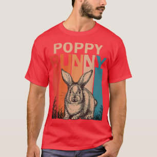 Mannen bunny Graphic Family Matching Retro Poppy E T-shirt