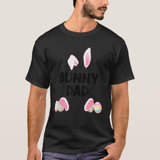 Mannen Bunny Papa 1 T-shirt (Voorkant)