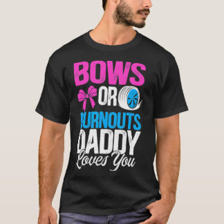 Mannen Burnouts of Bows papa houdt van je Gender R T-shirt