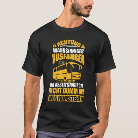 Mannen bus-bus t-shirt (Voorkant)