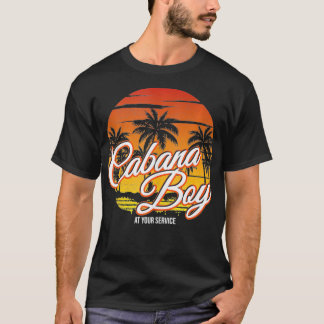 Mannen Cabana Boy op uw dienst Summer Beach Fun T-shirt