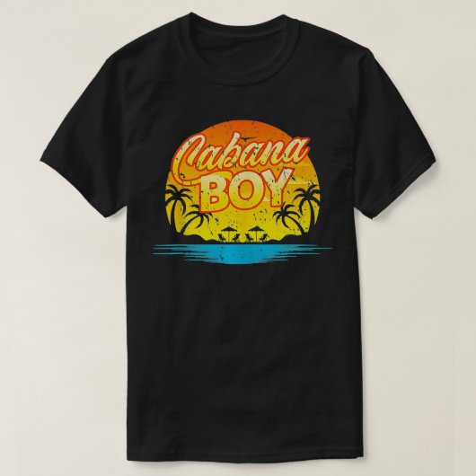 Mannen Cabana Boy Pool Party Gift T-shirt (Design voorkant)