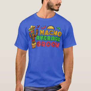 Mannen Cactus Nacho Gemiddelde Groom Cinco de Mayo T-shirt