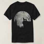 Mannen cadeau Dachshund en Moon Art (cadeau) T-shirt (Design voorkant)