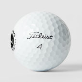 Mannen Cadeaus Classic Zwart & Wit Golfballen (Logo)