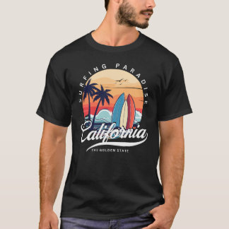 Mannen Californië Surfparadijs T-shirt