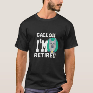 Mannen Call 911 Ik ben gevangene Veteraan van de p T-shirt