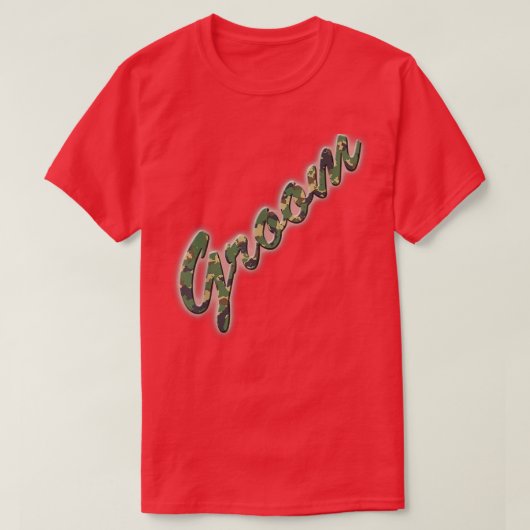 Mannen Camo Groom T-shirt (Design voorkant)