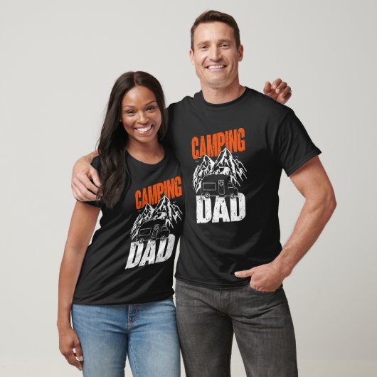 Mannen Camping Dad Camper Caravan Camping 1 T-shirt (Unisex)