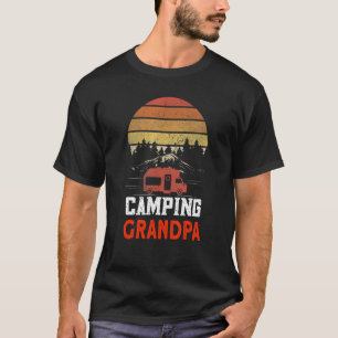 Mannen Camping Grandpa Camper Caravan Camping 4 T-shirt