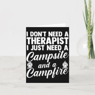 Mannen camping kampvuur kamperen leven bos kampeer kaart