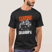 Mannen Camping Opa Camper Caravan Camping 8 T-shirt (Voorkant)