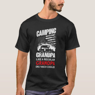 Mannen Camping Opa Camper Caravan Camping T-shirt