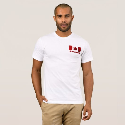 Mannen Canada Flag Polo Shirt Canada Golf Shirt (Voorkant volledig)