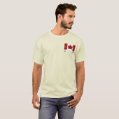 Mannen Canada Jacket Personalized Canada Sport T-shirt (Voorkant volledig)
