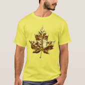 Mannen Canada T-shirt Biologisch Gouden Ezelsblad (Voorkant)