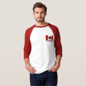 Mannen Canada Vlag Baseball Jersey Souvenir Shirt (Voorkant volledig)