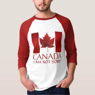 Mannen Canada Vlag Honkbal Jersey Sorry Shirt